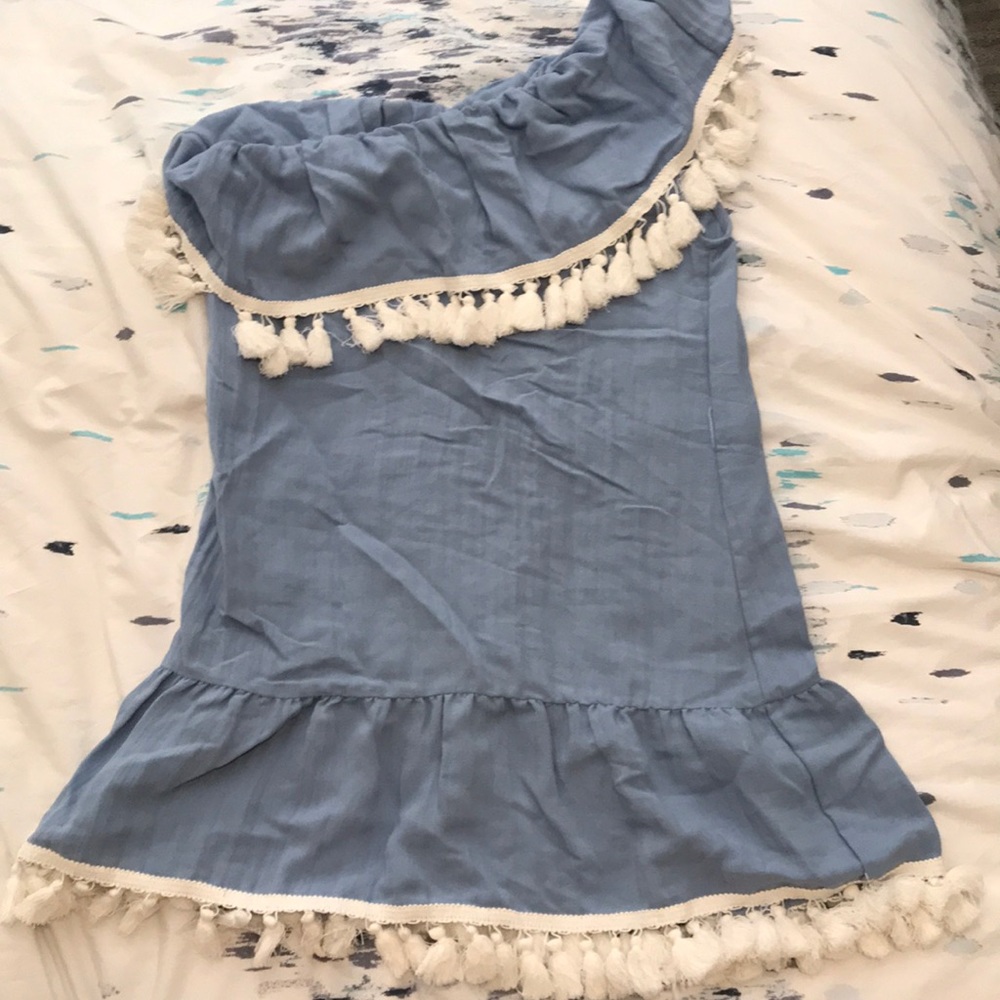 Brand new Suboo sun dress with fringe detail
